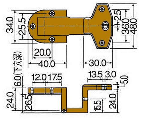 販売再開 アングル丁番24-24 | YasudayaKagu online shop