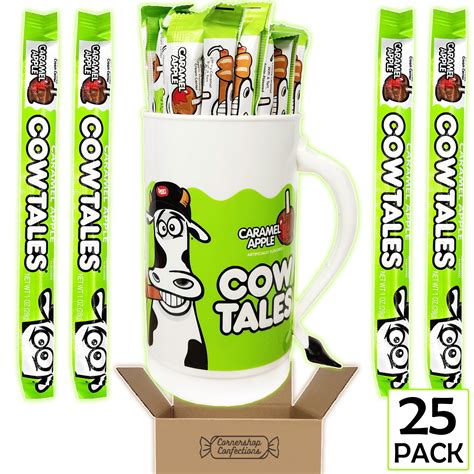 Cow Tales Caramel Apple Tumbler AND Candy Bundle Pack - Full-Size Cow ...