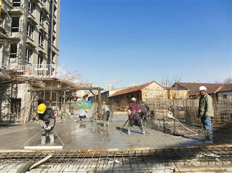 中国水利水电第一工程局有限公司 项目巡礼 淄博项目C地块南侧地库抗水板浇筑完成