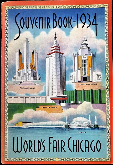 Souvenir Book 1934. World´s Fair Chicago. Souvenir Views. A century of ...