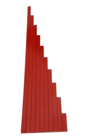 Buy Kidken Montessori Rods Kids Early Educational Toy Gift (Red) Online ...