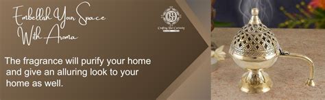 DSH CRAFTING YOUR CURIOSITY Dsh Home Purifying Brass Dhuna Loban Burner ...