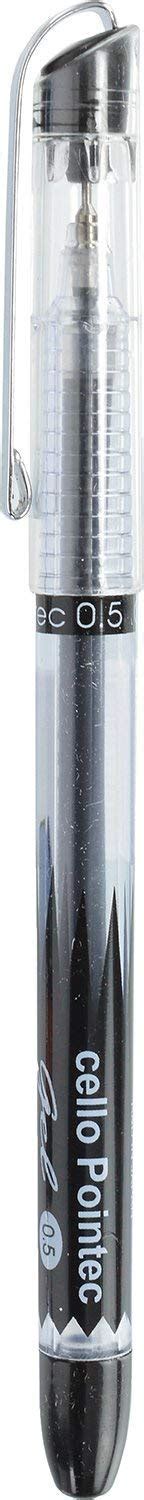 Cello Pointec Gel Pen - Black (10 Pcs) : Amazon.in: Office Products