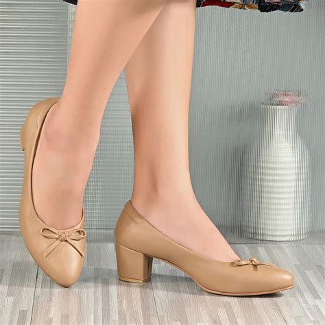 Women Block Heel Pumps (W-SG-30-NUDE) – VALENTINO