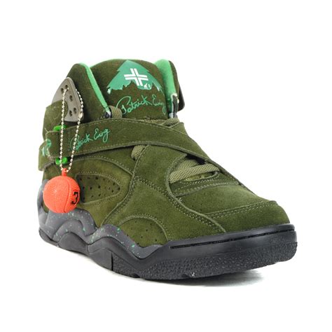 Patrick Ewing Rogue x LRG Brown/Green Basketball Shoes - WOOKI.com