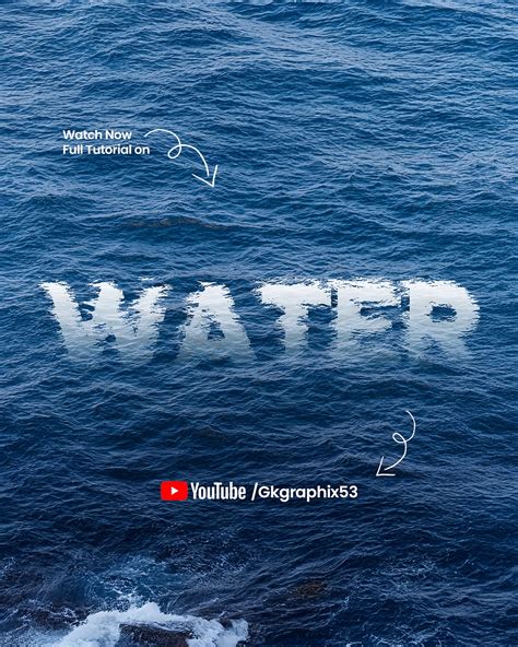 Image result for Water Text Photoshop Tutorial
