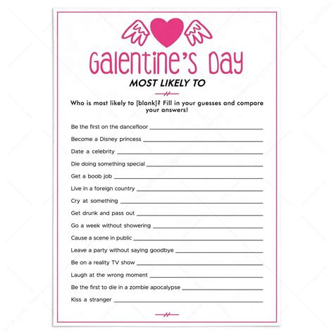 Whos the Most Likely Game | Friends Galentines Day Party