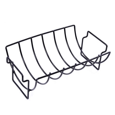 Royal Gourmet Non-Stick Reversible Roasting Rib Rack for Grilling ...