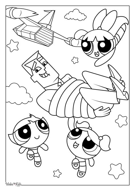 Powerpuff Girls Coloring Pages (Free Printable PDFs) | WakeTheKids