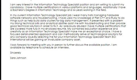 Information Technology Cover Letter 的图像结果