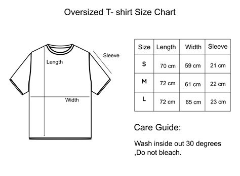 Oversized T-shirts Size Guide – MADD