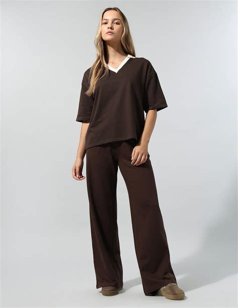 Contrast Collar Relaxed Polo Shirt