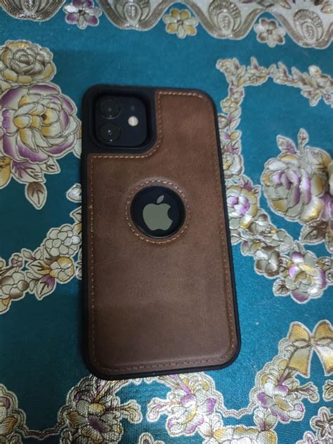 TheGiftKart Genuine Leather Finish iPhone 12/12 Pro Back Cover Case ...