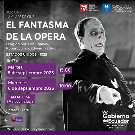 El fantasma de la opera-Las escuelas y colegios van al MAAC cine, Museo ...