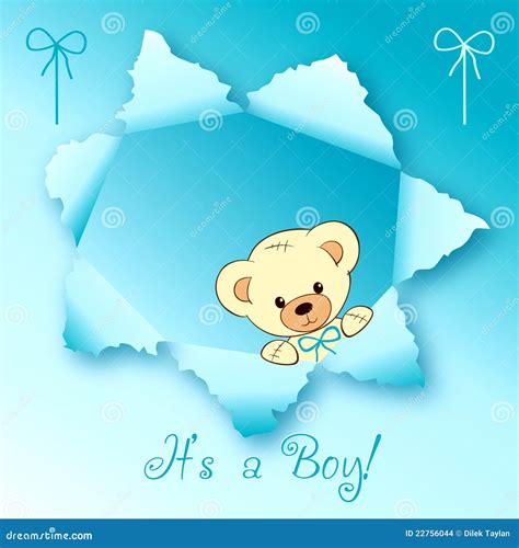 Baby boy card design stock illustration. Illustration of cartoon - 22756044