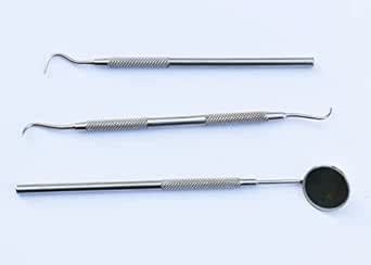 RELIBBA 3 Pcs Dental PMT Set, Dental Tools Stainless Steel Dental ...