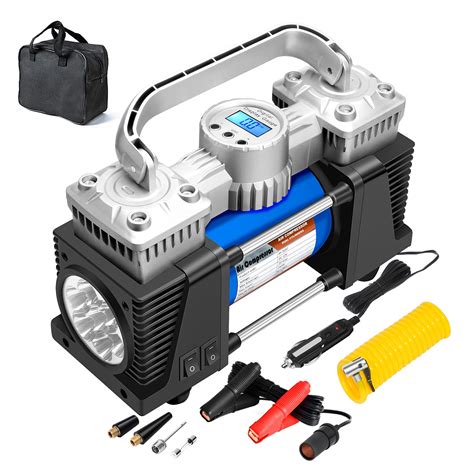 Buy Tire Inflator Portable Air Compressor for Car Tires, 12 Volt Car ...