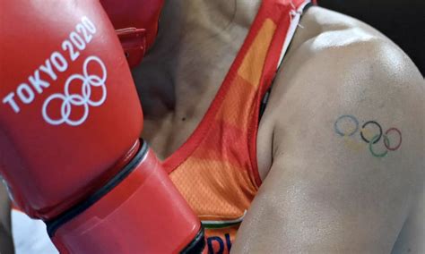 Mary Kom's Olympic ring tattoo draws attention during her first win in ...