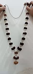 Empirical Jewels रुद्राक्ष की माला ओरिजिनल सिल्वर 1 Se 21 Mukhi Indrani ...