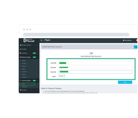 Power your Shiprocket Social Store with PayU payment gateway