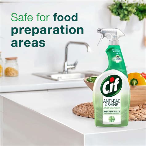 Buy CIF ANTIBACTERIAL & SHINE MULTIPURPOSE SPRAY KILLS 99.9% GERMS ...