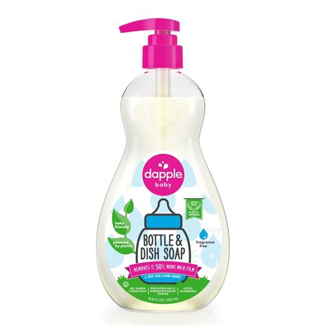 Buy Dapple Baby Bottle Soap & Dish Soap Baby, Fragrance Free, 16.9 Fl ...