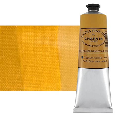 Charvin Oil- Yellow Ochre -Extra-Fine: 150ml Paint | Jerry's Artarama
