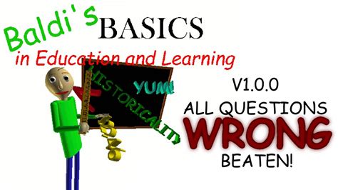 Image result for Baldi Basics Hard Question