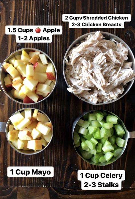 Simple Apple Chicken Salad Recipe | Recipe | Chicken salad recipe easy ...
