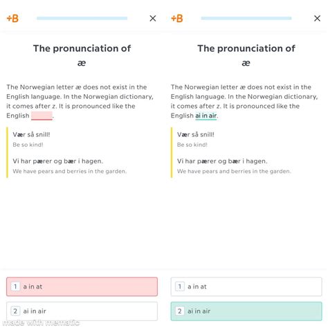 Babbel, A1 (Course 4) I know it’s the a in at (the voice even clearly ...