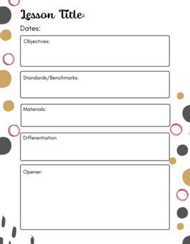 Step by Step Lesson Plan Example 的图像结果