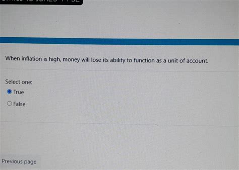 Solved When inflation is high, money will lose its ability | Chegg.com