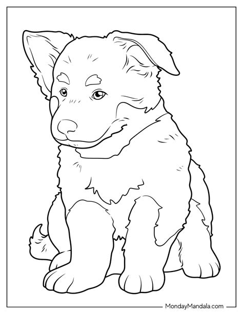 German Shepherd Dog Coloring Pages
