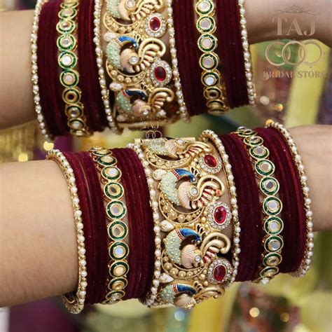 Bridal Bangles Sets- Bangles For Wedding – Taj Bridal Store