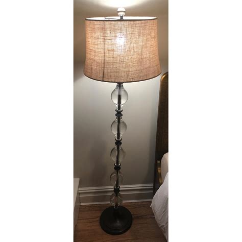 Pottery Barn Glass Floor Lamp - AptDeco