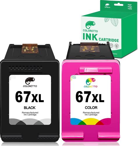 COLORETTO 67XL Ink Cartridge for HP DeskJet 2800e India | Ubuy