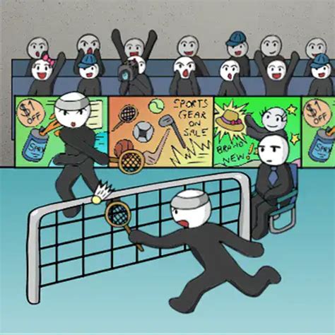 Stick Figure Badminton 的图像结果