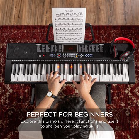 Buy Best Choice Products 61-Key Beginners Electronic Keyboard Piano Set ...