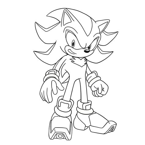 50 Coloring Shadow PDF: The Mysterious Hedgehog Coloring Page