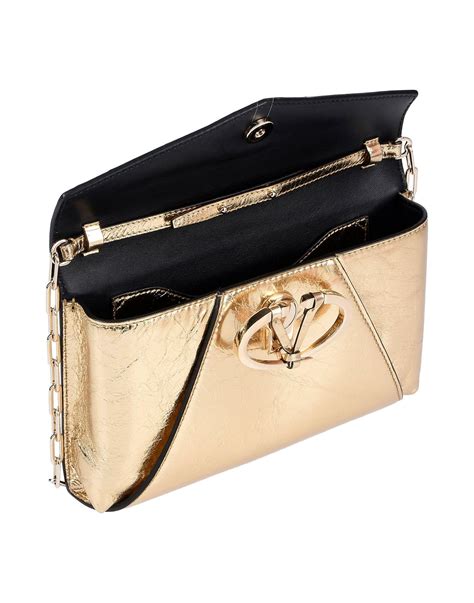 Valentino Gold Metallic Handbag | Paul Smith