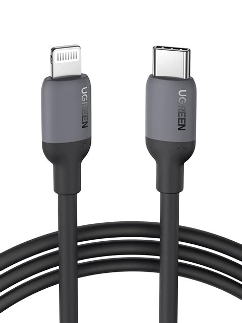 UGREEN USB C to iPhone Cable 3FT MFi Certified, PD 20W USBC Cable Black ...