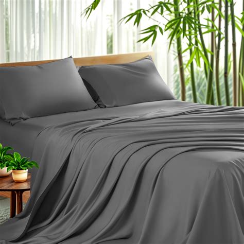 Sonoro Kate Luxury Naturally Bamboo Cooling Bed Sheet Set - Deep ...