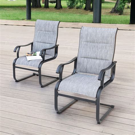Amazon.com: NUU GARDEN Set of 2 Patio Dining Chairs All Weather Outdoor ...