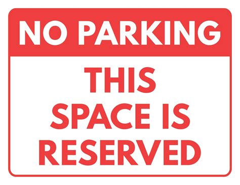 Free Printable Reserved Sign Templates [PDF, Word] Foldable