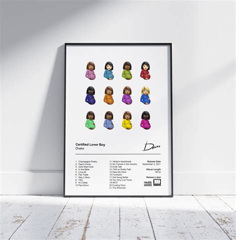 Drake Poster - Certified Lover Boy Album Cover Poster Print Wall Decor ...
