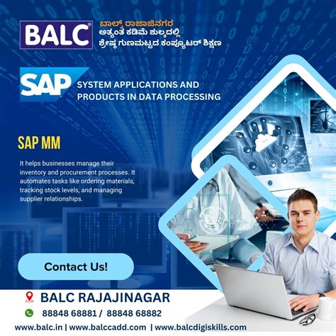 SAP MM: Power Your Supply Chain, Start at BALC Software Training Centre ...