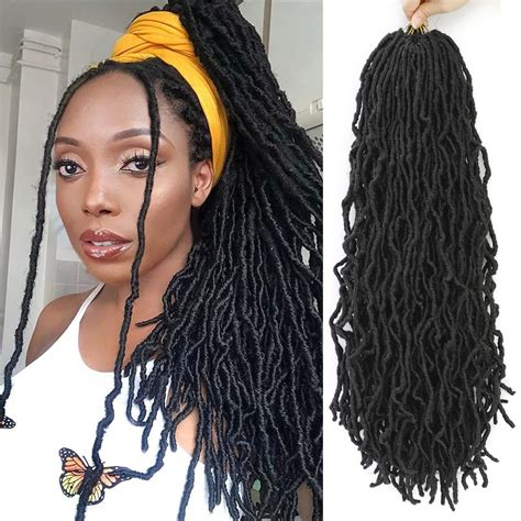 Falemei24 Inch Soft Locs Crochet Hair Pre Looped 6 Packs | Desertcart INDIA