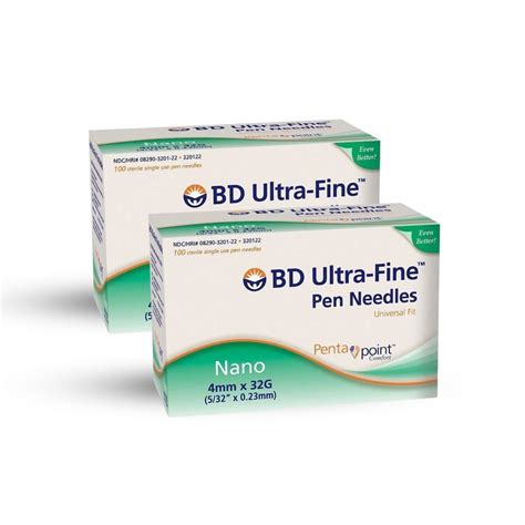BD Nano 2nd Gen Pen Needles 4mm x 32g - National Diabetic Supply