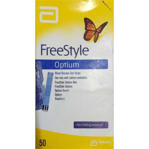 Abbott FreeStyle Optium 50 Strips Price in India, Specs, Reviews ...