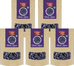 D NATURE FRESH Black Raisins Kishmish 1kg ( Pack of 5 - 200g Each ...